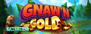 Tampilan visual slot Gnaw’n Gold dengan tema alam dan berang-berang.